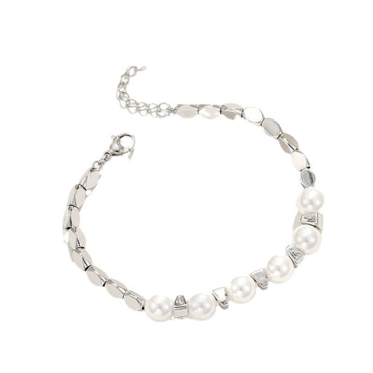 Women's French-style Artificial Pearl Bracelet